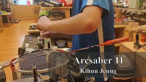 Time Lapse: How to String a Yonex Arcsaber 11 Badminton Racquet (Kihun Jeung)