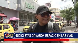 Sin carros ni motos: bicicletas y patinetas tomaron las calles de Bucaramanga | Oro Noticias