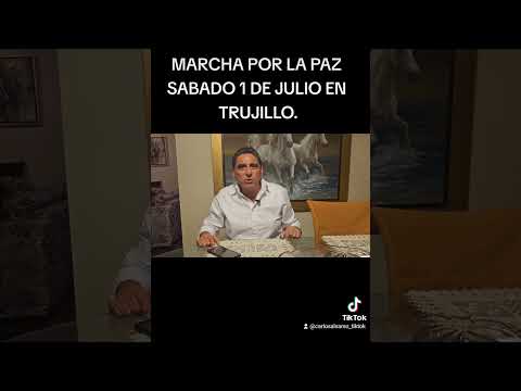 Marcha por la Paz en Trujillo.