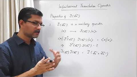 Linear Vector Space : Part 21 : Infinitesimal Translation Operator