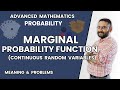 Marginal Probability Function | Distribution Function | Numerical | Btech | Bsc | JEE | Mathematics