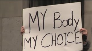 Demonstrators gather for Brooklyn abortion-rights rally on Mother's Day