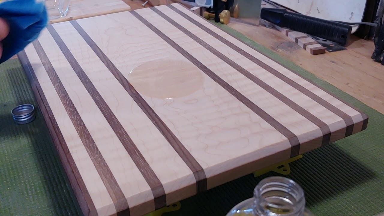 Custom cutting board oiling YouTube