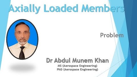 Axially Loaded Members: Problem