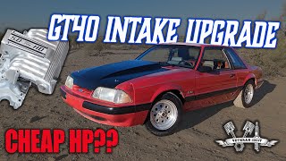 Junkyard GT40 Intake Upgrade! Cheap HP? Or Much Regret For The Fox body Mustang?