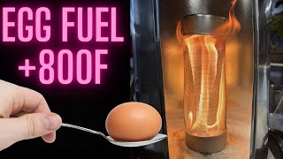 DIY Egg Powered Heater/Stove | Incredibly Hot For Hours ( 800F )