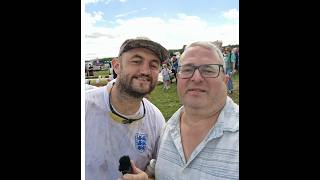 Getting Squashed by Mashtag raft at the Derbyshire raft race