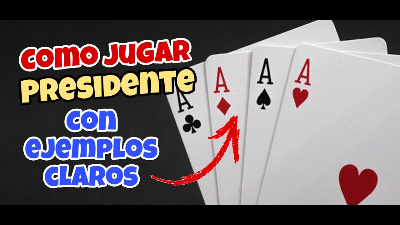 Como jugar presidente / presidente juego de cartas / como jugar baraja /  como jugar poker / cartas 