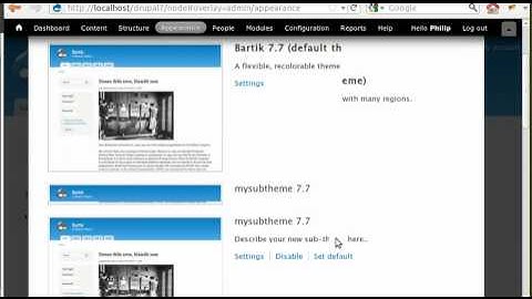 Drupal 7 sub themes a very simple how to guide.
