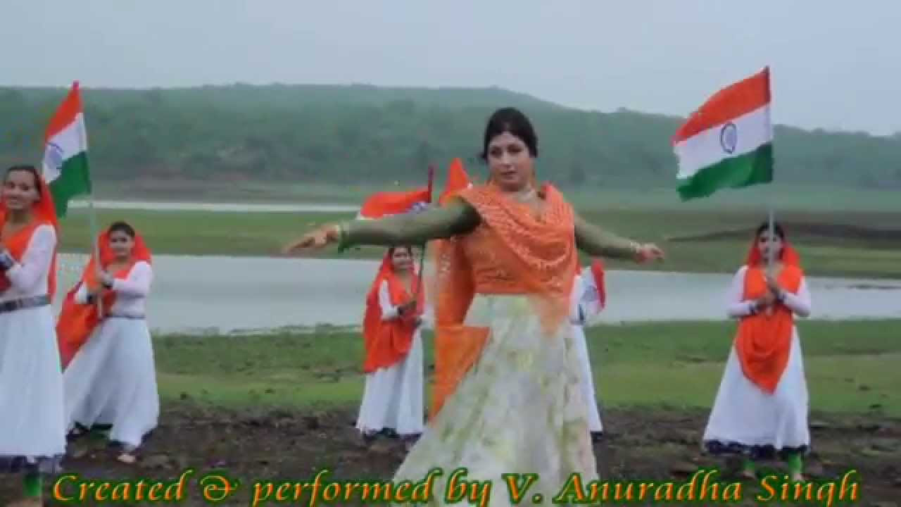 VANDE MATRAM kathak dance video by V Anuradha Singh 2015