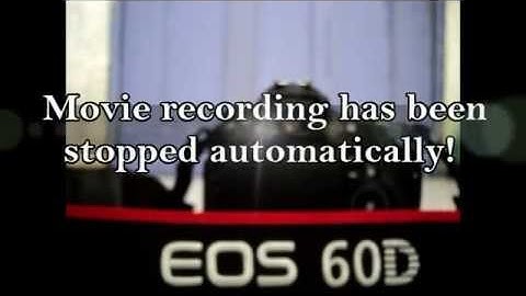 PROBLEM SOLVED - Movie recording has been stopped automatically