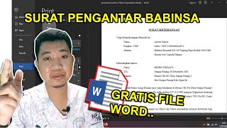 Cara Membuat Surat Pengantar Babinsa TNI | Keterangan | Pernyataan