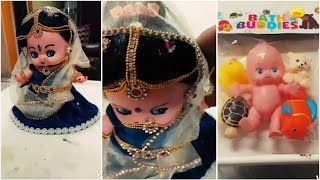 DIY baby doll into bridal doll # radha DIY baby doll into bridal doll # radha