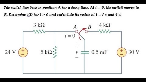 How to Solve RC Transient response circuit with easy method