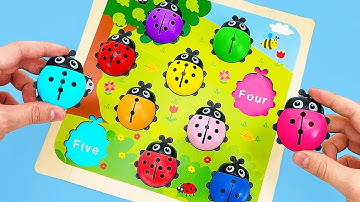 Best Learning Video for Kids: Colors & Counting with Ladybugs 🐞 | Numbers 1-10