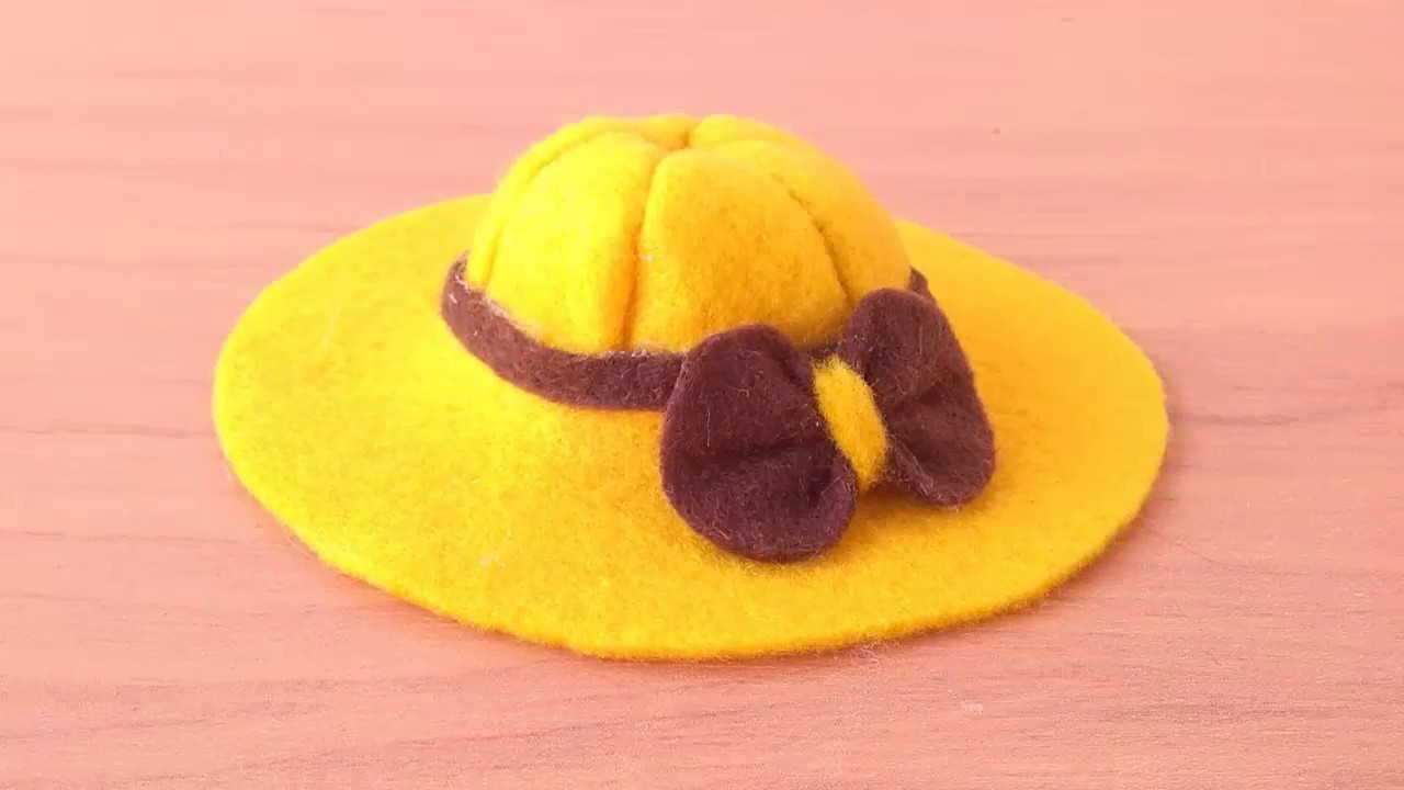 Ini Lho Cara Mudah Membuat Topi Dari Kain Flanel Youtube