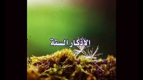 تارك بي#اذكار السته.