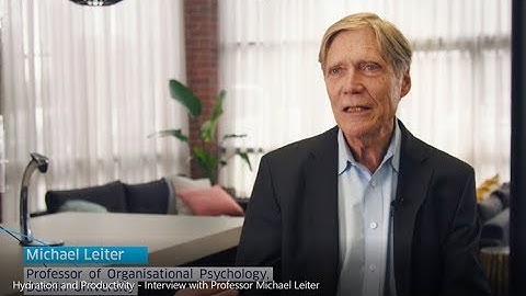 Hydration and productivity - an interview with Professor Michael Leiter