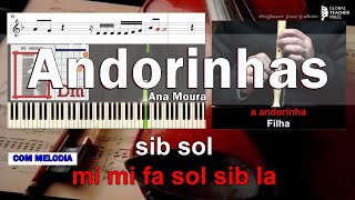 Andorinhas Ana Moura Karaoke Letra Flauta Piano Guitarra Educação Musical José Galvão CF