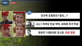 단기적 조정이지? 맞지...?ㅣ니니 '카카오 민심 떡락, 네이버 주가 떡상'ㅣ알상무 '9월26일 코스피, 이상 없음'