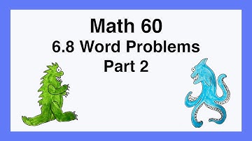 60 6.8 Word Problems with Rational Expressions Part 2