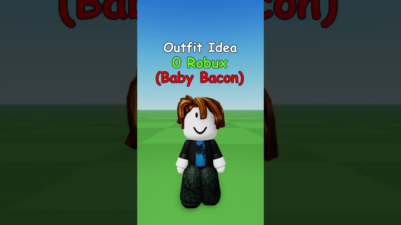 roblox #outfit #outfitideas #free Baby bacon roblox #skin