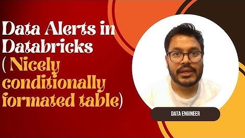 Data Alerts in Databricks| Nicely Conditionally Formatted table in Databricks