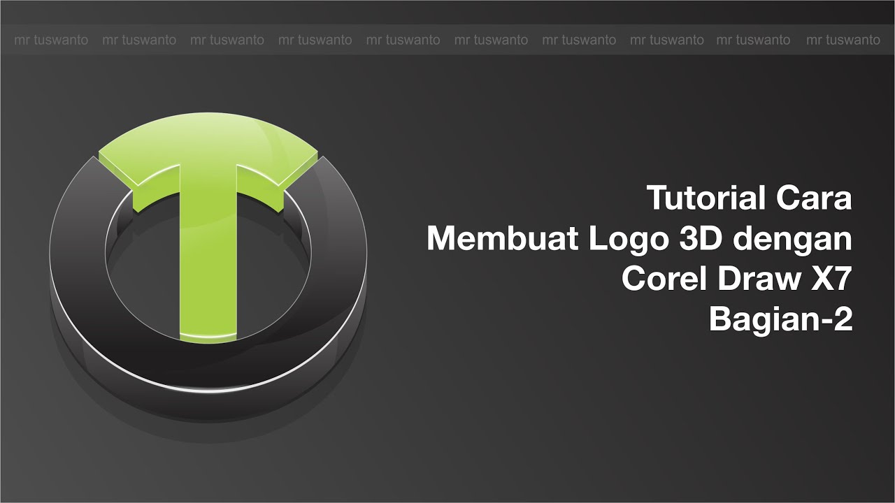 Tutorial Cara  Membuat  Logo 3d dengan  coreldraw  x7  Part 2 