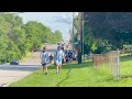 Fans Start Walking to Game Due to Long Bus Line