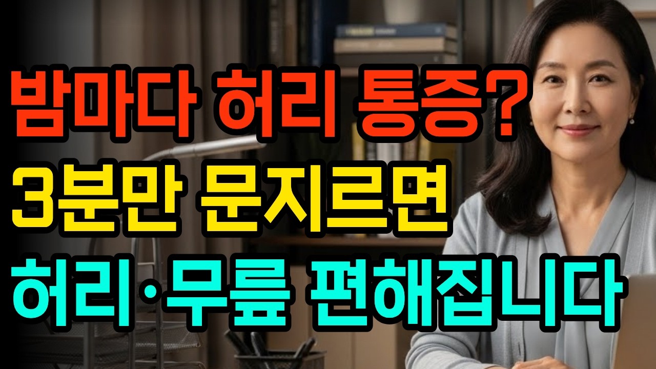 잠들기 전 '이곳' 3분만 문지르세요. 밤새 안 깨고 푹 잡니다 l 관절통증 l 건강정보