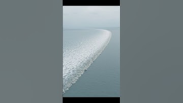 The Mighty Tidal Bore of Qiantang River#ChinaNature #DroneVideo #TideWave #NaturalWonder