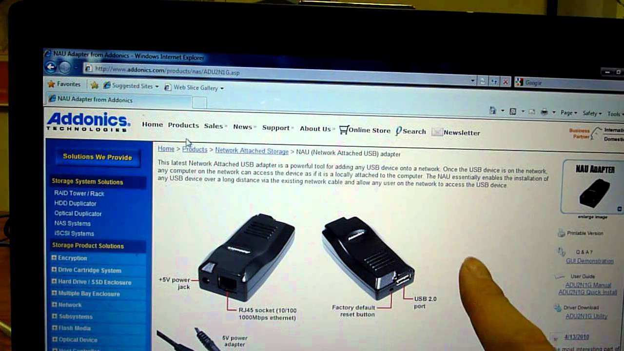 Addonics NAU adapter - Downloading Software (3 of 8) - YouTube