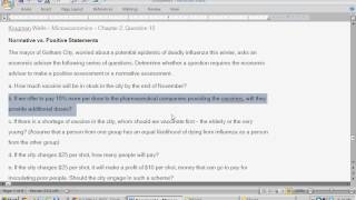 Normative vs. Positive Statement Examples - Intro to Microeconomics