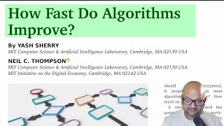 Read a paper: How fast do algorithms improve?