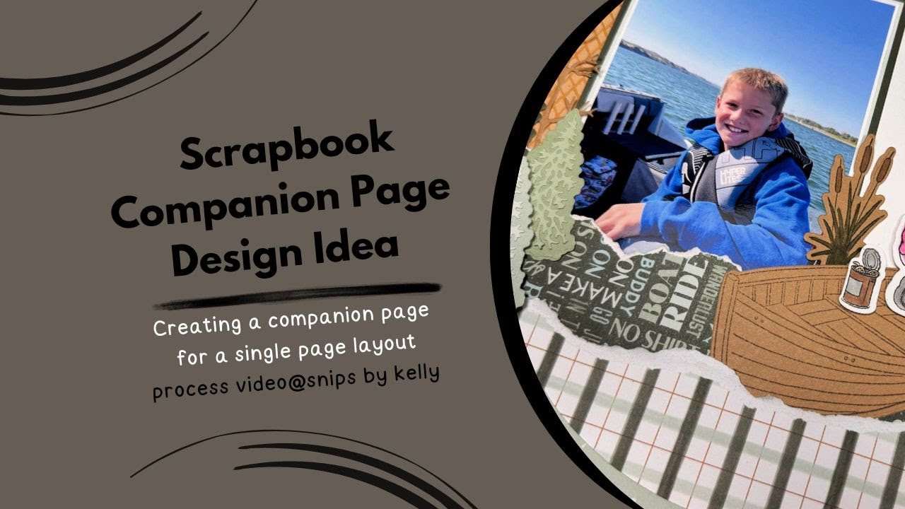 Outdoor Scrapbook Layout Companion Page Idea plus product reveal!