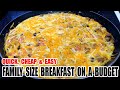 Quick, Cheap and Easy Family Size Budget Breakfast