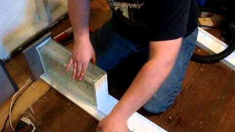 Glass block window fabrication 01