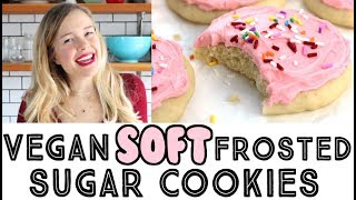 Vegan Soft Frosted Sugar Cookies