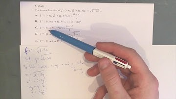 MM031 Maths Methods Fortify Study Guide - "How to find the inverse of a function"