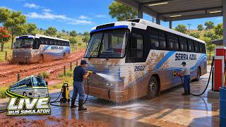 NEW BRAZILIAN BUS GAME, REALISTIC WASHING AND REFUELING! LIVE BUS SIMULATOR