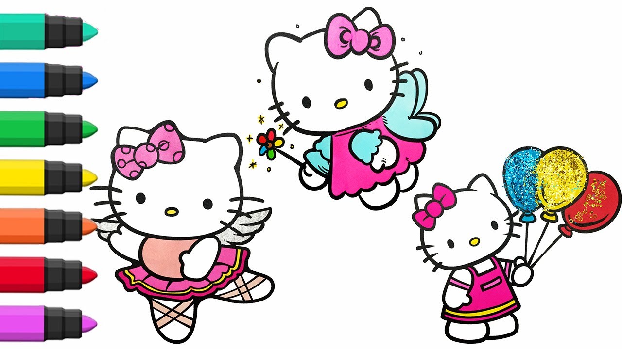 Hello Kitty Coloring Book: Kids Coloring Book Enjoy & Fun Unique Book for  Kitty Lovers (Paperback)