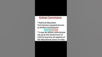 Kothari Commission || UGC NET Paper 1 Higher Education #shortsvideo #shorts #net #highereducation