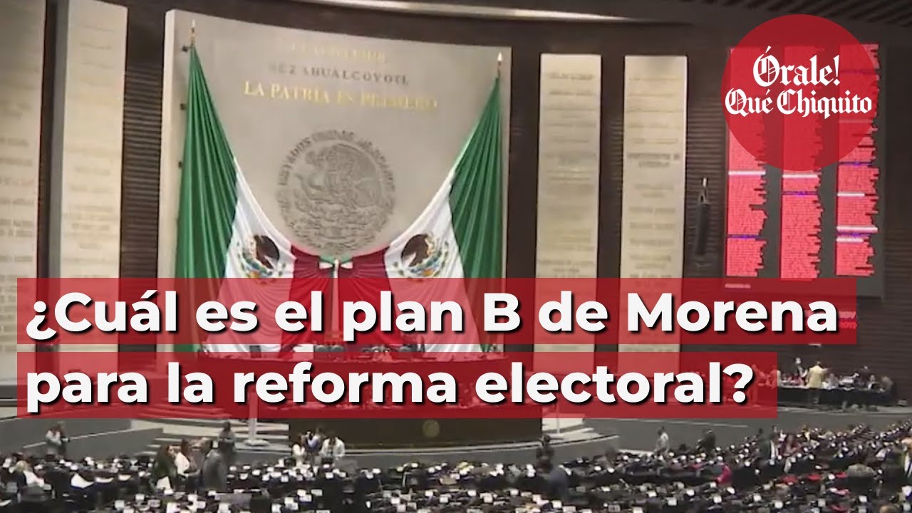 ¿Cuál es el plan B de Morena para la reforma electoral? - YouTube