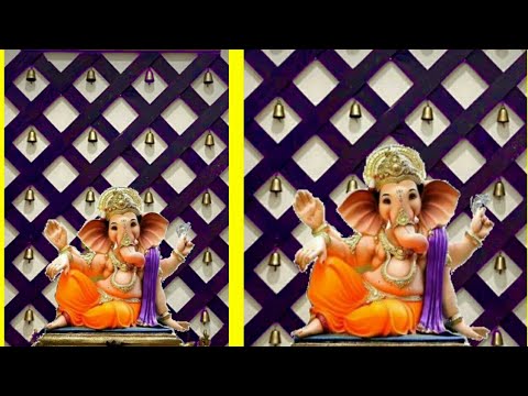 Ganpati Background Decoration | Ganpati decoration ideas for home 2021 |  last minute decoration idea - YouTube