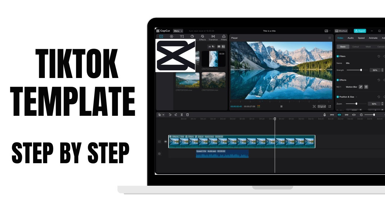 HOW TO CREATE A CAPCUT TEMPLATE FOR TIKTOK VIDEOS - YouTube