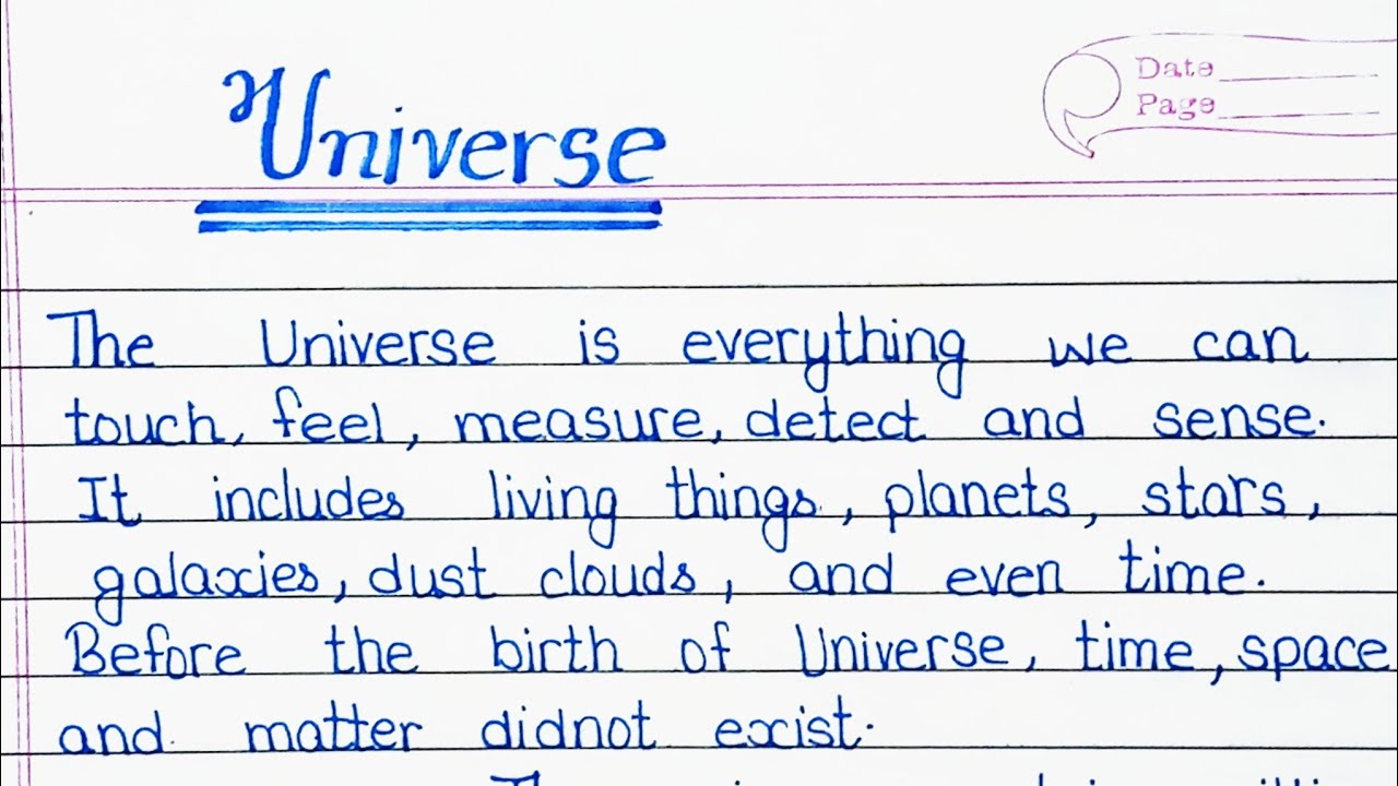 universe essay 300 words