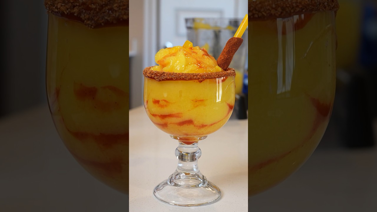 The Best MANGONADAS are made at home and here is how! #mexicanrecipes #shortrecipe #mangonada