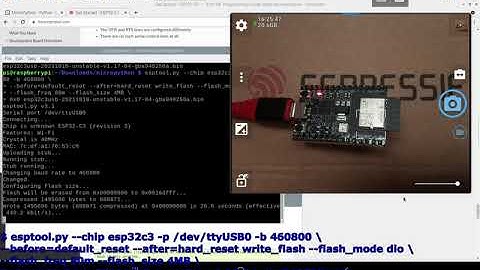 Flash MicroPython firmware on ESP32-C3