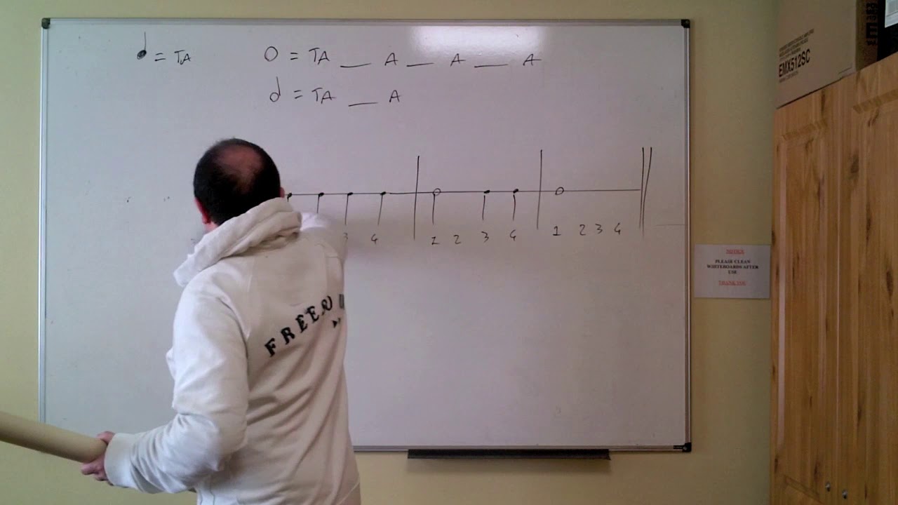 General musicianship rhythm reading practice whole to eight notes no ...