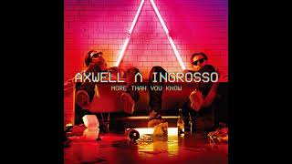Axwell / Ingrosso - More Than You Know (Studio Acapella)